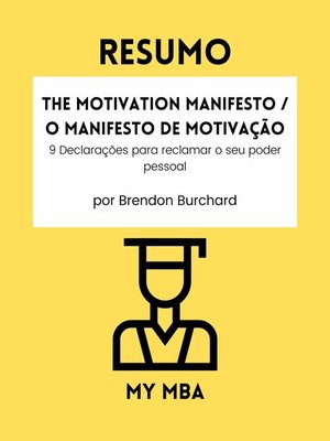 cover image of Resumo--The Motivation Manifesto / O Manifesto de Motivação